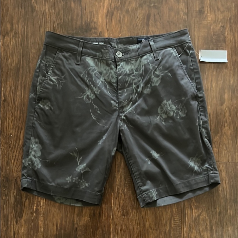 Ag Adriano Goldschmied Gray Flat Front Shorts